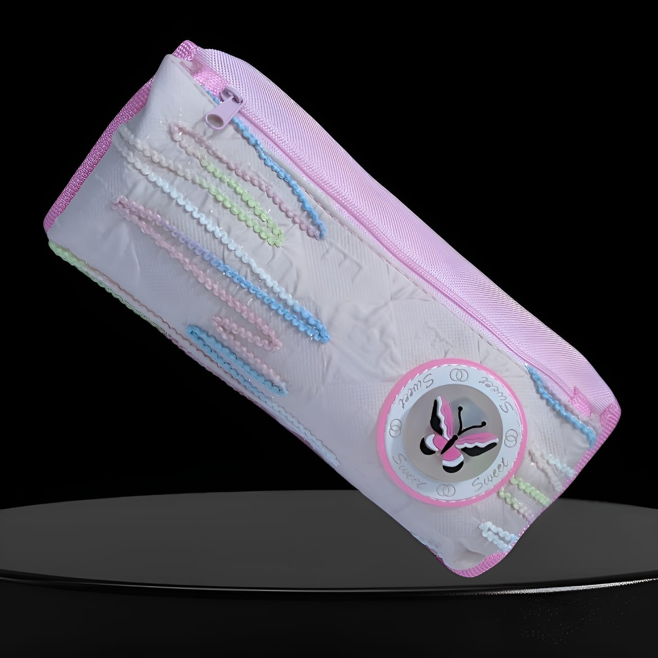 Embroidery LED Butterfly Pouch
